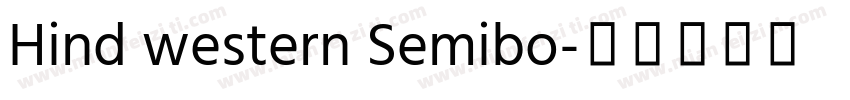 Hind western Semibo字体转换